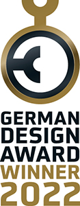 Logo des Naber-Designpreises mit der Aufschrift „Gewinner 2022“ als Anerkennung für herausragende Designleistungen in diesem Jahr.